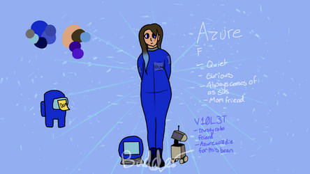 Azure Among Us OC