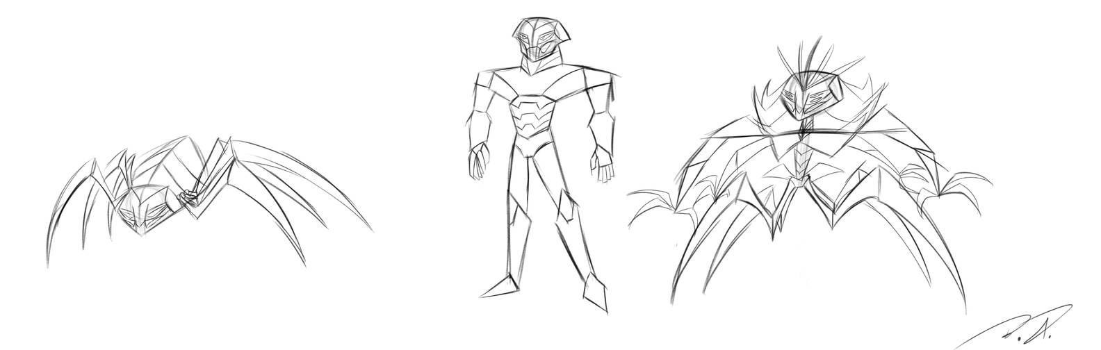 Insectoids and an Android by BenAllen217 on DeviantArt