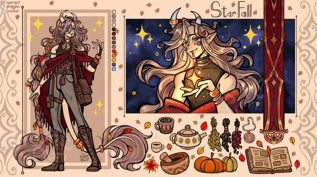 [ CLOSED ] 24 hrs auction | The StarFall Adopt