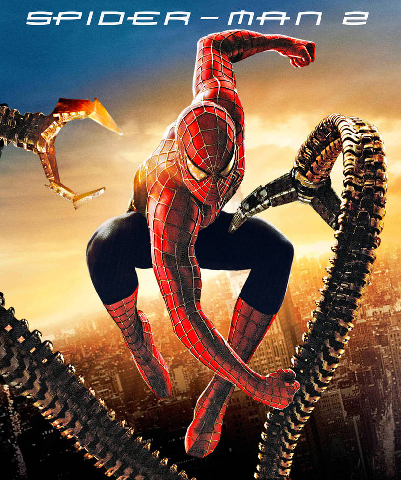 SPIDER-MAN 2 2004 Movie Poster Tobey Maguire SPIDERMAN 2