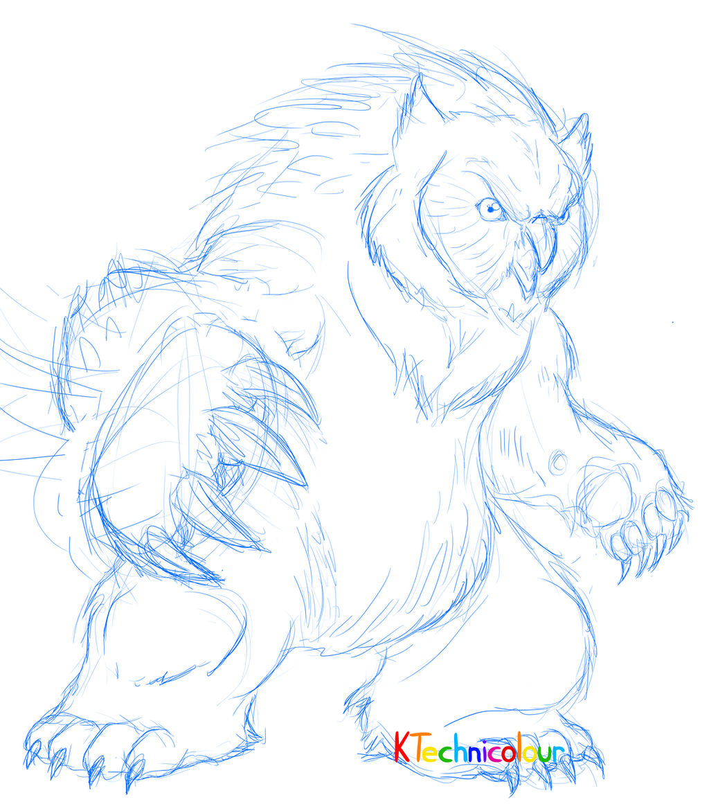 Owl Bear Sketch