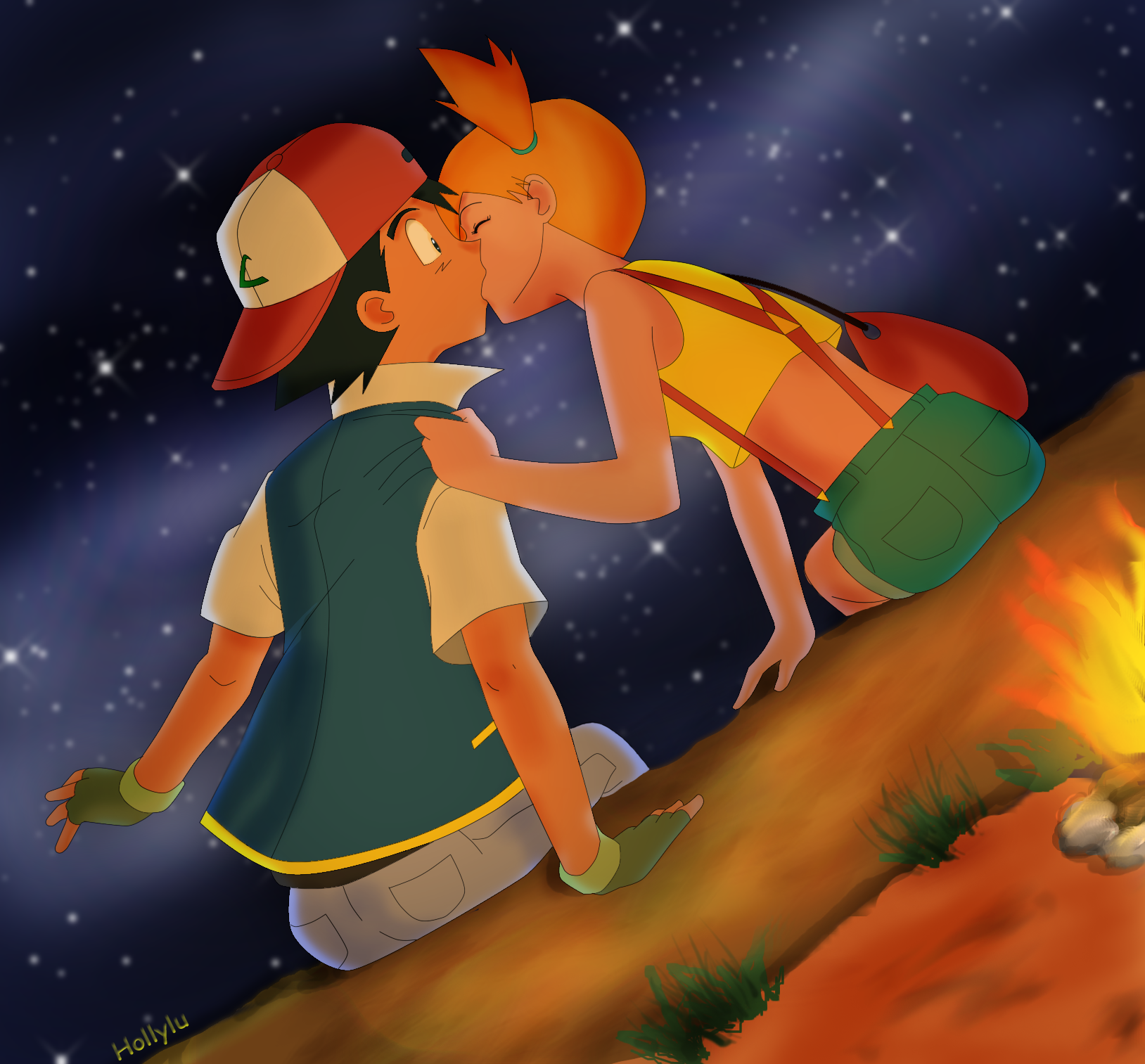 Camp Fire Kiss