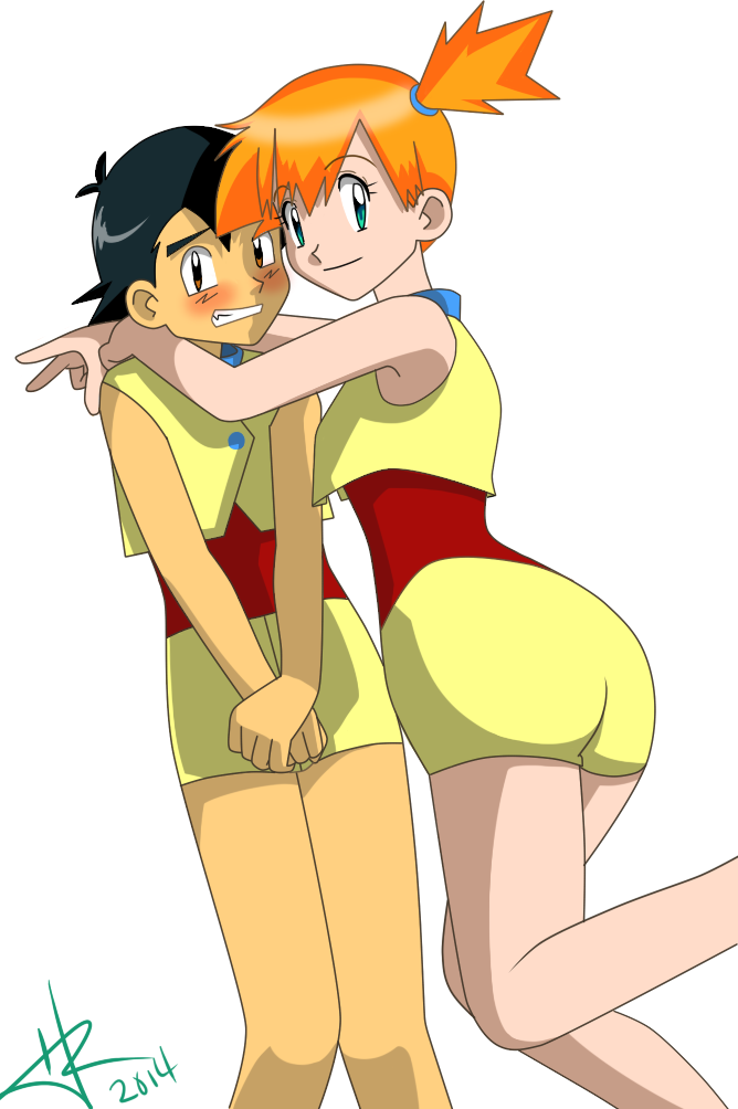 Commission: Ash and Misty Hoenn