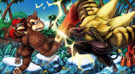 Donkey Kong VS The Rajang King