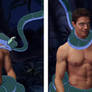 Robbie Amell and Kaa