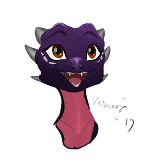 Cynder smiling