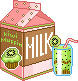 Kiwi Muffin Milk
