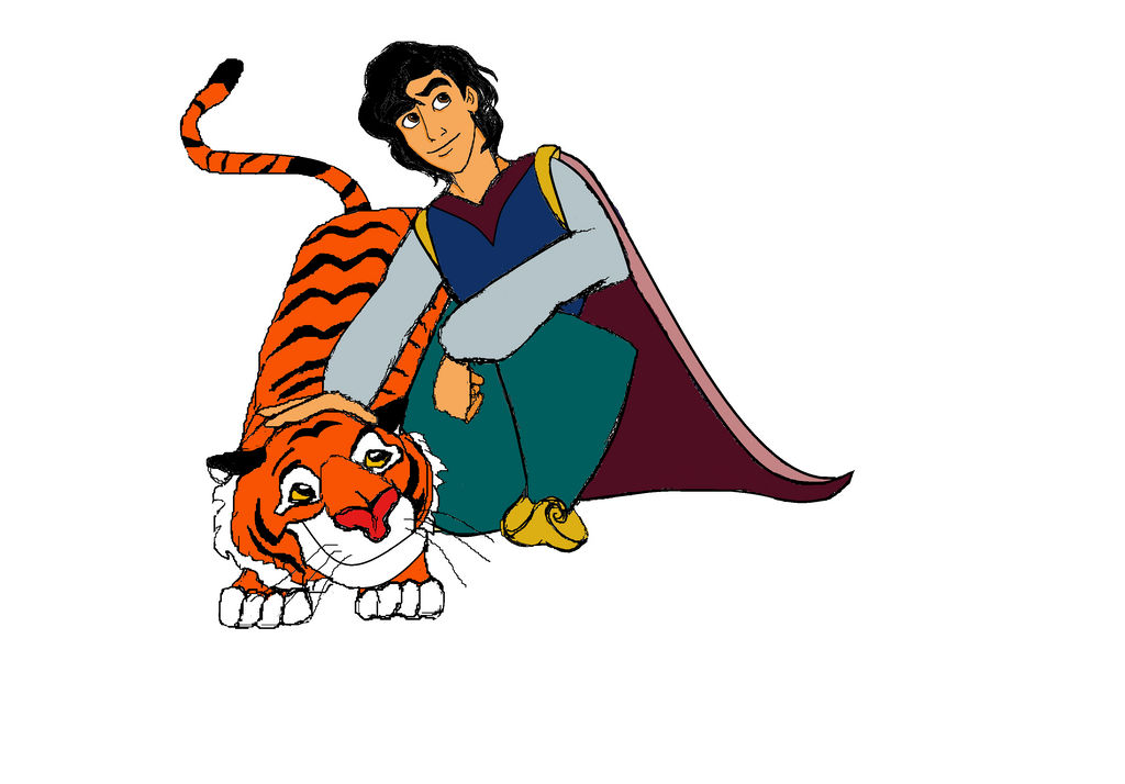 Aladdin Characters Raja Aladdin petting Raja by DITRix96 on DeviantArt