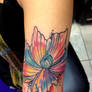 Abstract flower tattoo