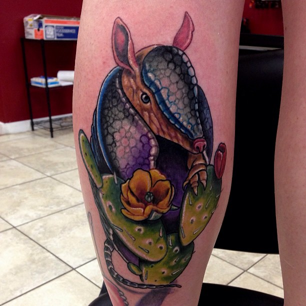 Armadillo Tattoo by Mike Ashworth