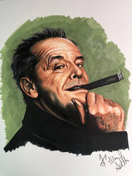 Jack Nicholson done with Copic Markers