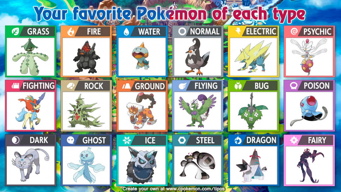 My least favourite pokemon of each type by Artboye2 on DeviantArt