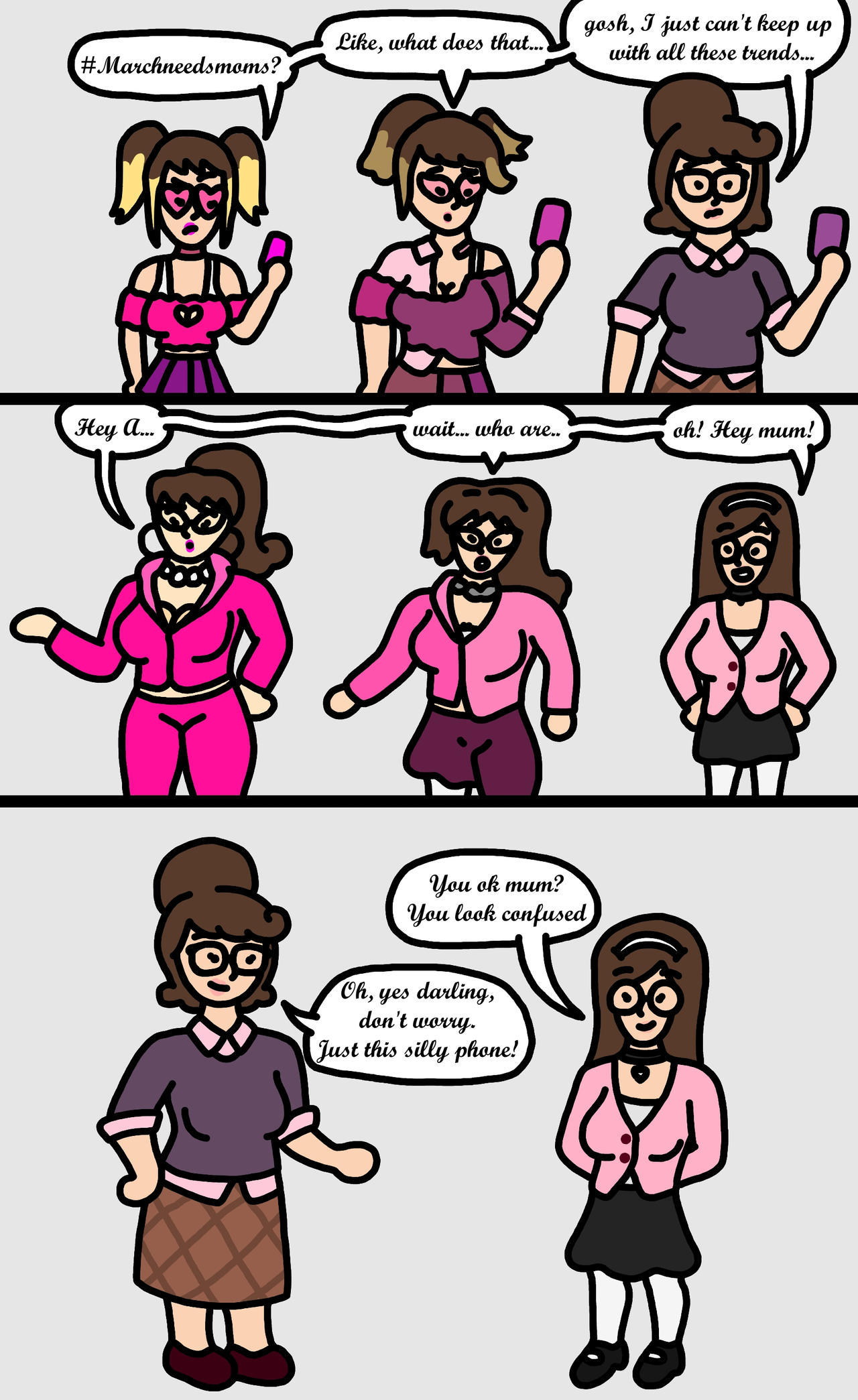 Marchneedsmoms: mother-daughter swap by Artboye2 on DeviantArt