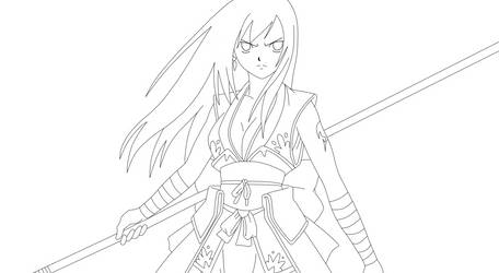 Erza Lineart