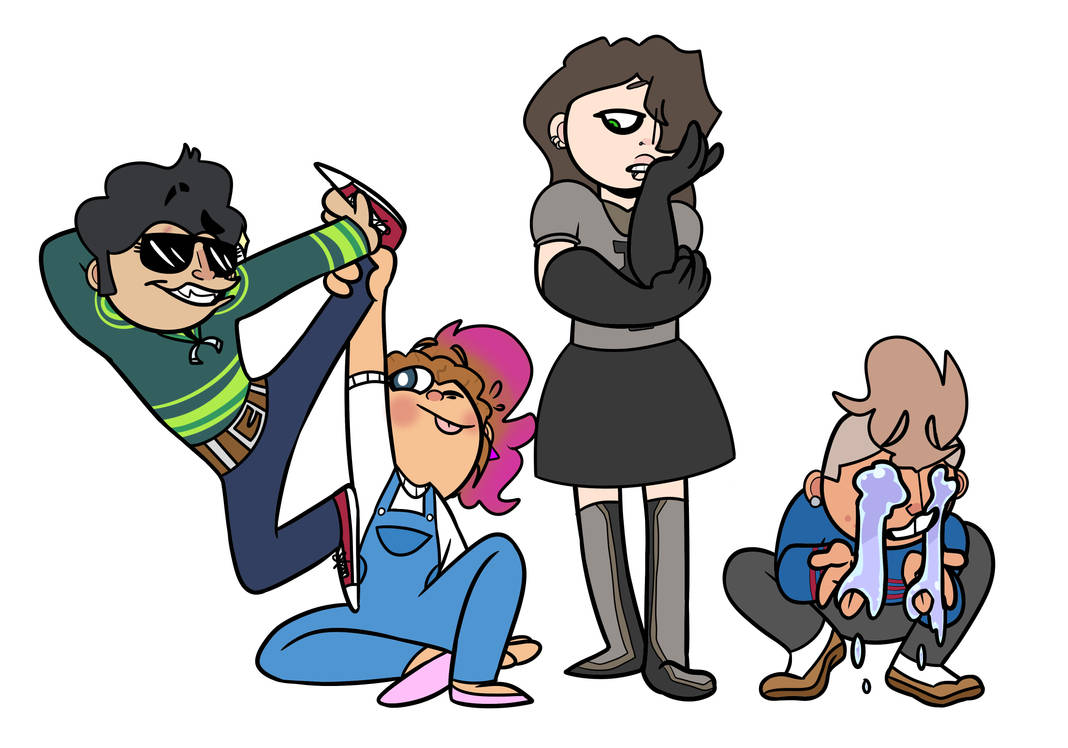 The Quad Squad in their Natural Habitats by GlitterGummy on DeviantArt