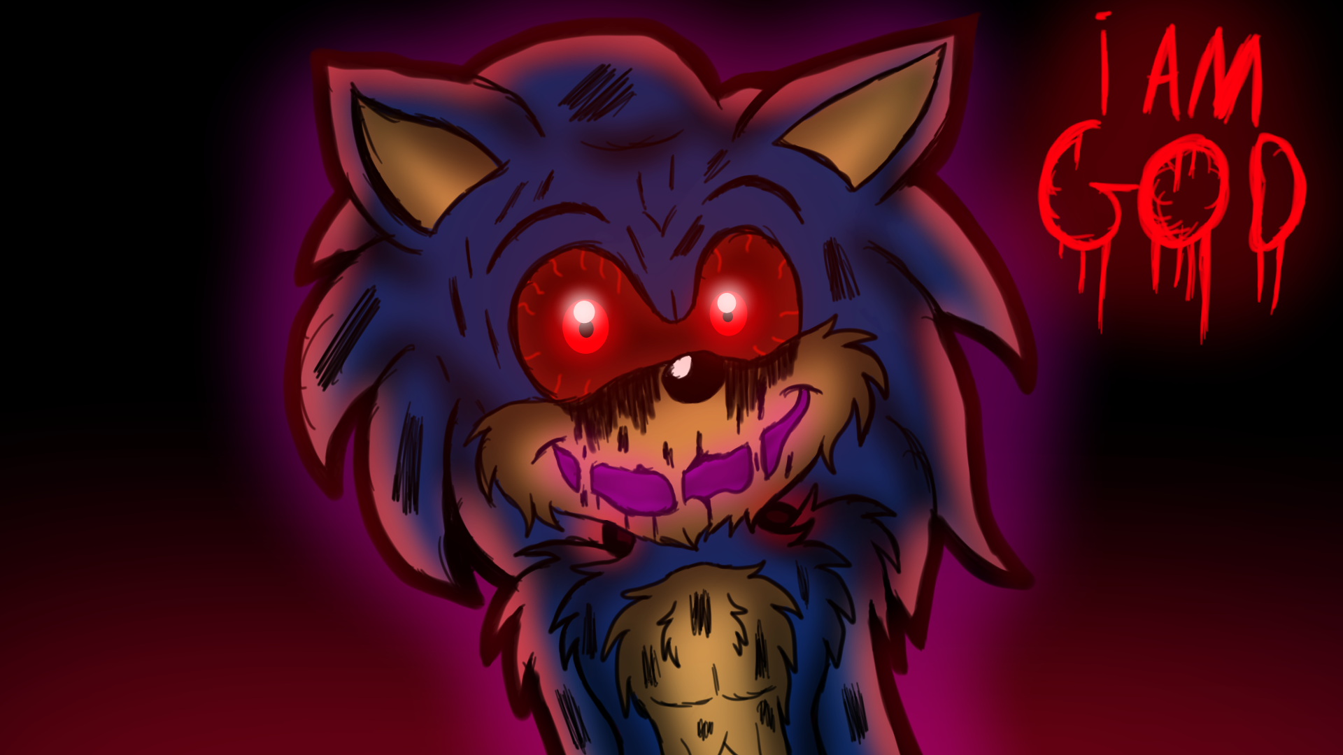 Sonic.EXE The God of Nightmare by mondewebcom on DeviantArt