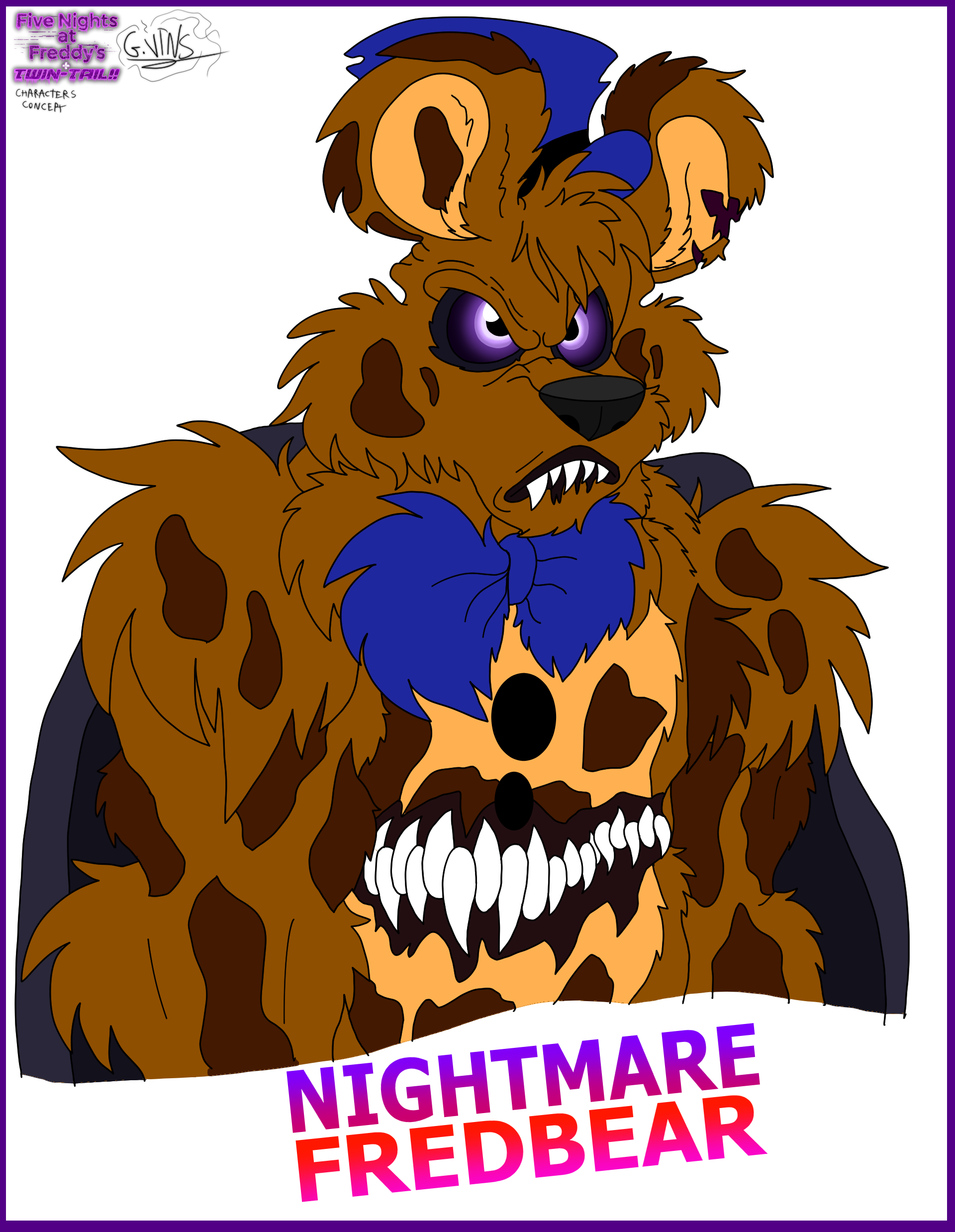 Nightmare Fredbear (five Nights at Freddy's 4) by ArtyJoyful on DeviantArt