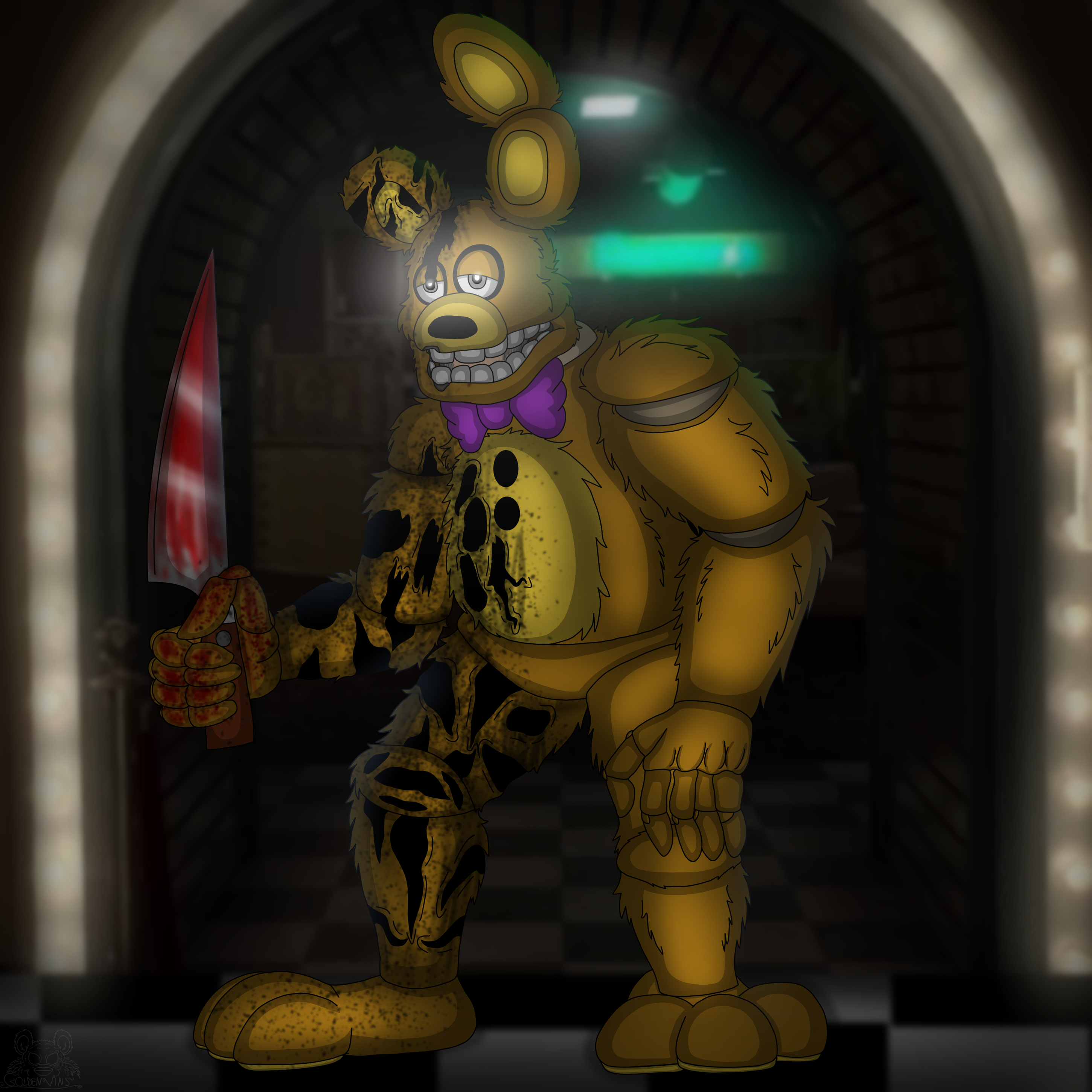 Fnaf Yellow Rabbit Intro The Yellow Rabbit Movie Style (FNAF Movie Fanart) by mondewebcom on ...