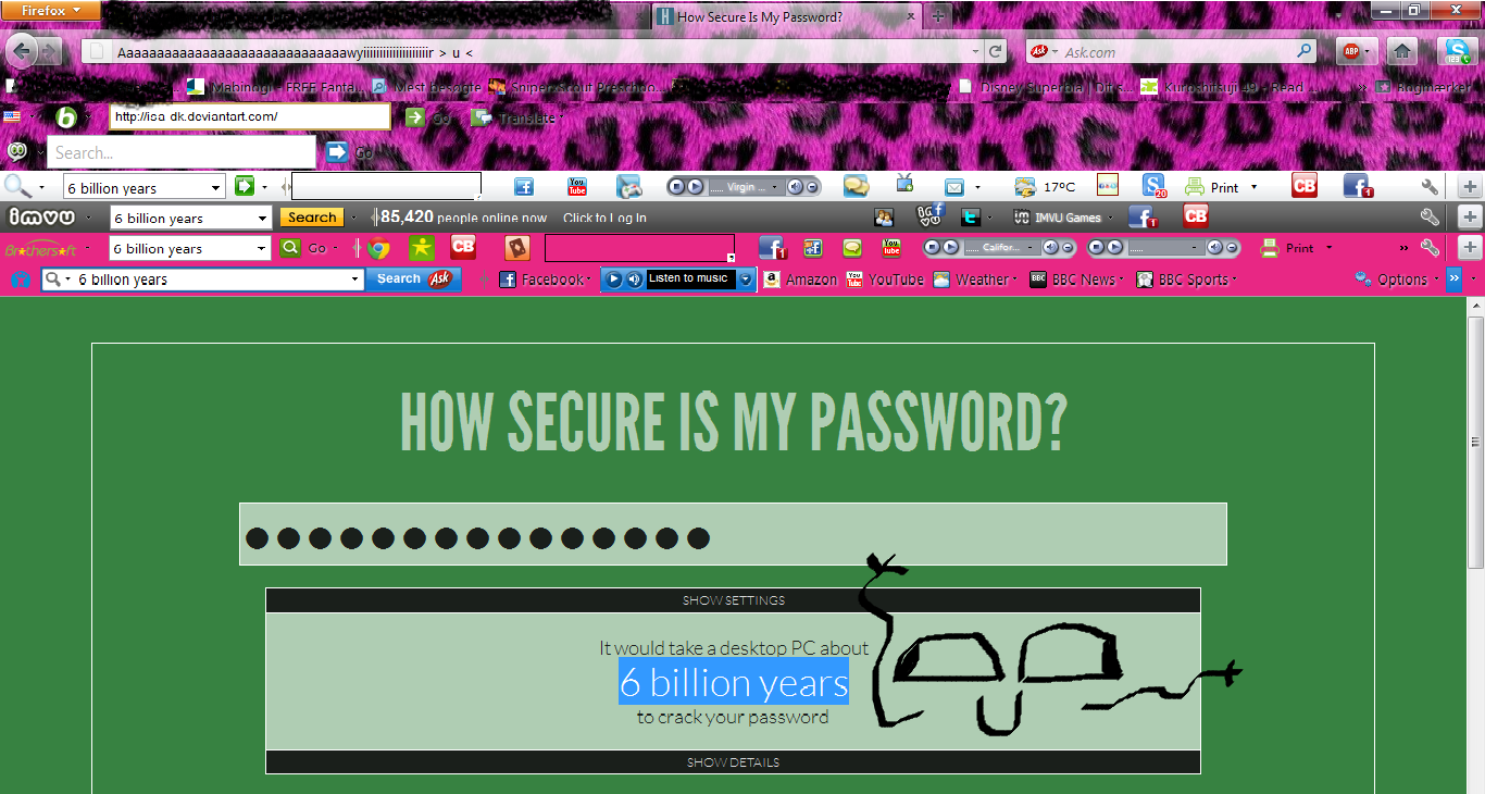 How Secure Is My Password? by Isa-Dk on DeviantArt