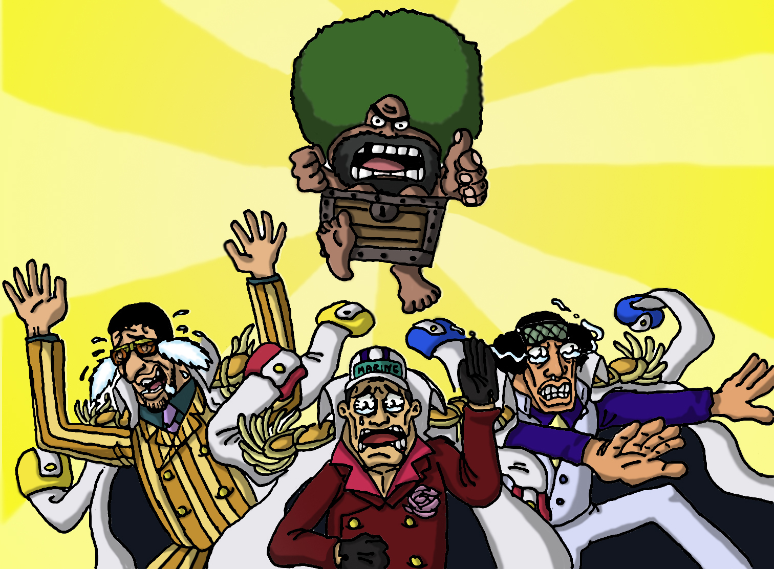 Gaimon Vs The Three Admirals By Lordgandulfo88 On Deviantart