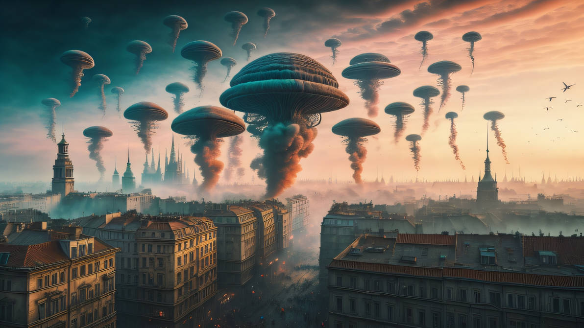 Alien Invasion Setting Alien Invasion Wallpaper by thuking83 on DeviantArt