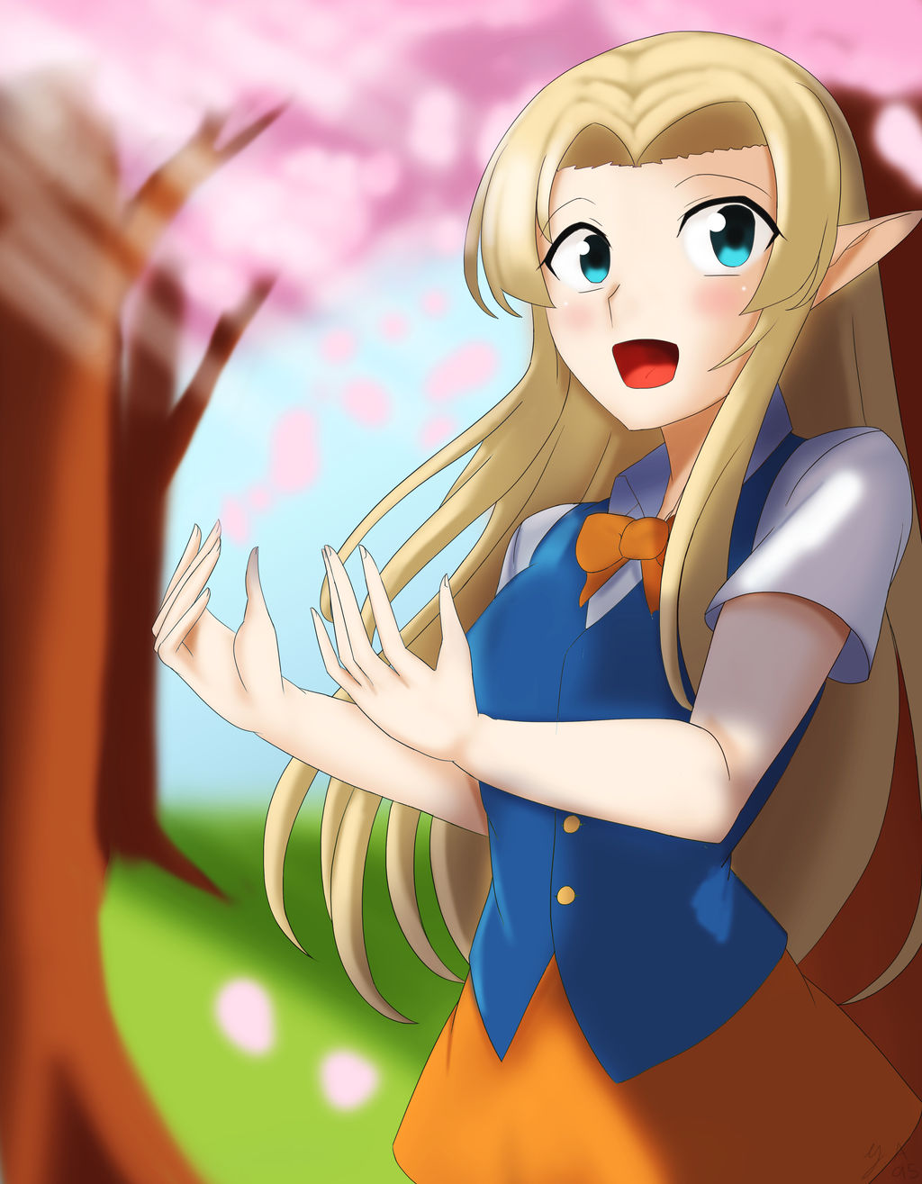 Princess Zelda(Spring Time) by yukitouaikawa1995 on DeviantArt