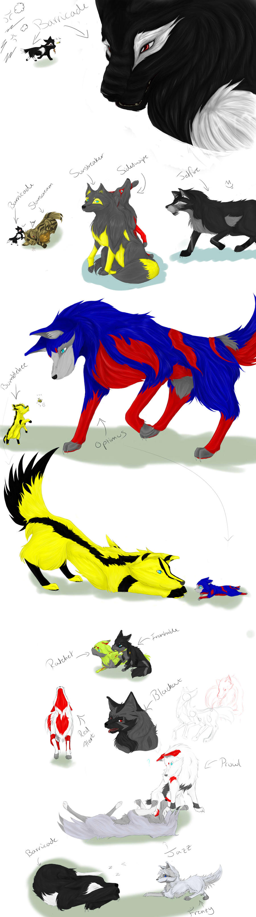 5 Wolves Transformers Transformers wolves by TheWinterRaven on DeviantArt