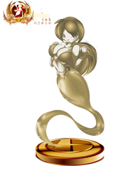 Genie Akane Brawl trophy by Sunrise-oasis