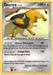 Tauros TCG Card