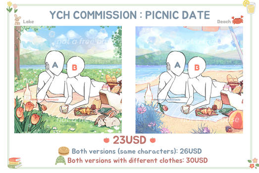 [COMMISSIONS OPEN] YCH - Picnic Date