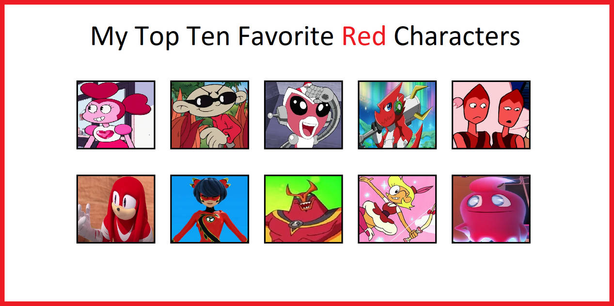 Fave Red Characters by Negaboss2000 on DeviantArt