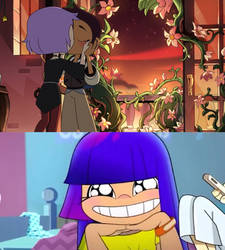 Miko reacts to Lumity kiss