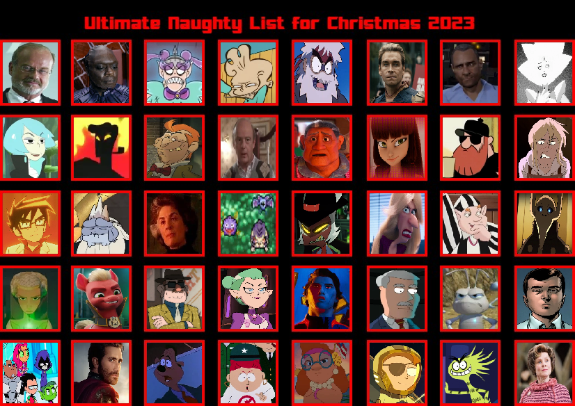 Santa's Naughty List 2023 by THORTHESKUNK911 on DeviantArt