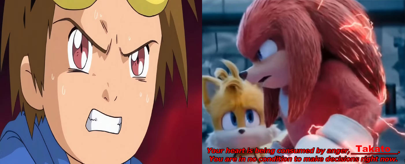 Knuckles Rage Knuckles knows Takato is being consumed by anger by Negaboss2000 on ...