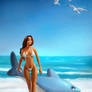 Shark on the beach A