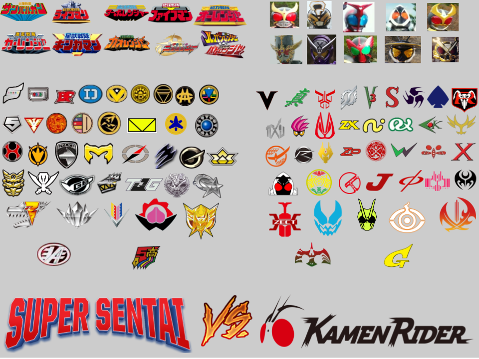 Super Sentai vs. Kamen Rider Updated by Bobthemanas on DeviantArt