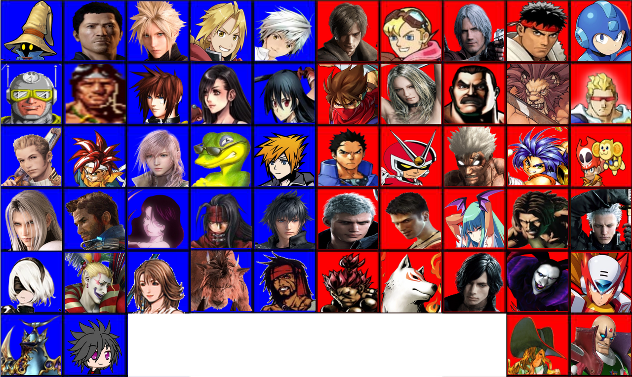Capcom Members Square Enix vs Capcom Roster by Bobthemanas on DeviantArt