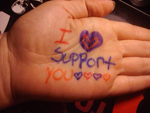 I support you