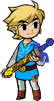 Toon Link but Breath of the wild