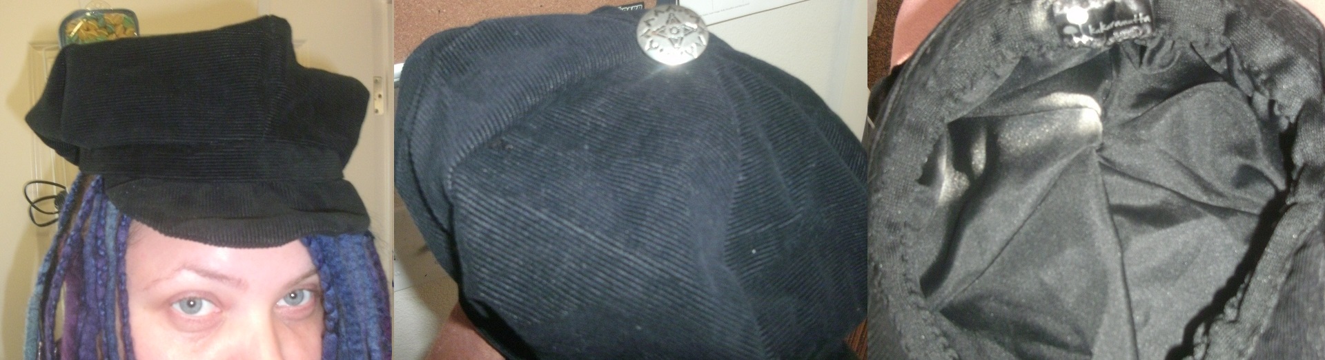 upcycled corduroy hat