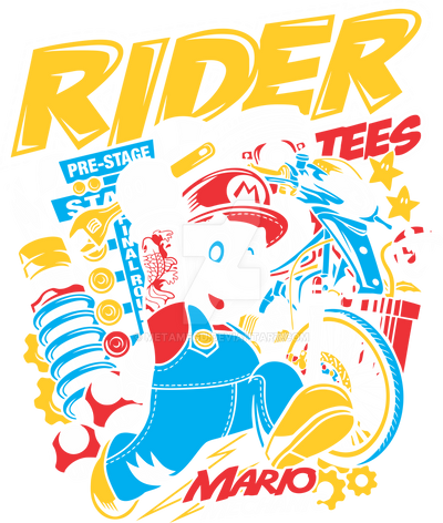 Mario Headless Rider Mario Rider by MetaMegu on DeviantArt