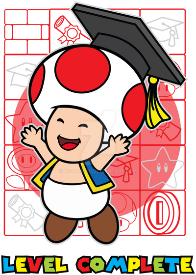 Mario Graduating Mario Toad Graduation by MetaMegu on DeviantArt
