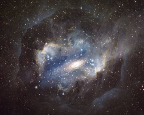 Nebula Wormhole Background