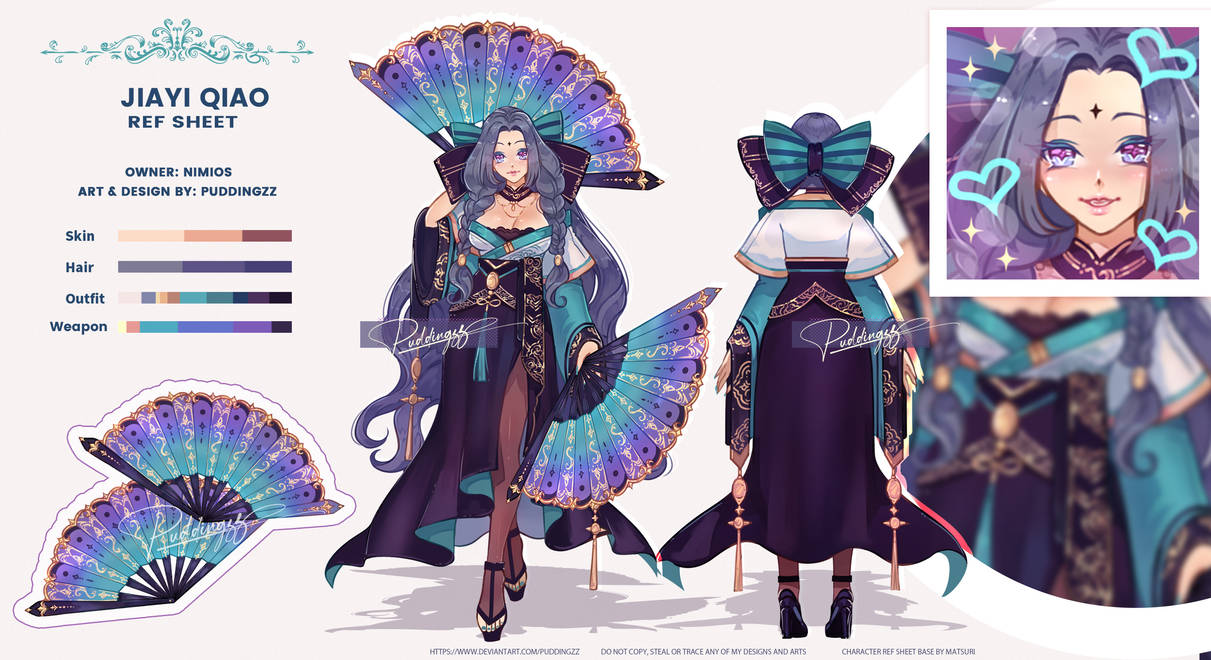 Commission Character Reference Sheet By PuddingzZ On DeviantArt