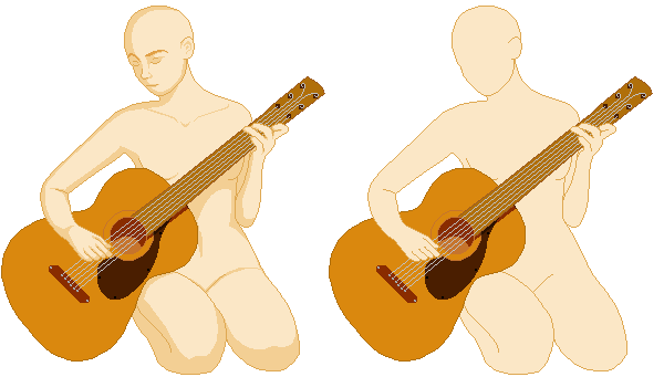 Guitar Girl Doll Base