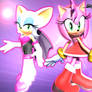 Amy and Rouge Wallpaper