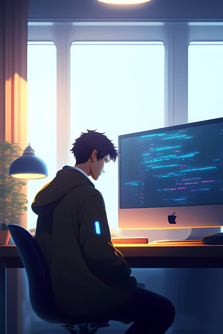 Boy Programming by Eranium1 on DeviantArt