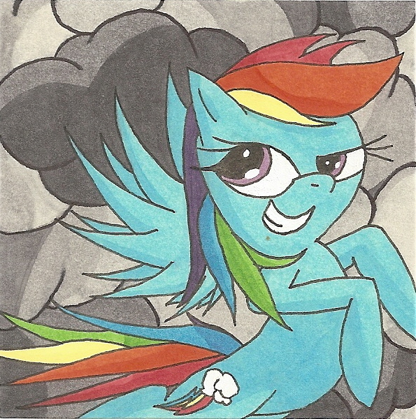 Rainbow Dash Storm Chaser Sticky Note