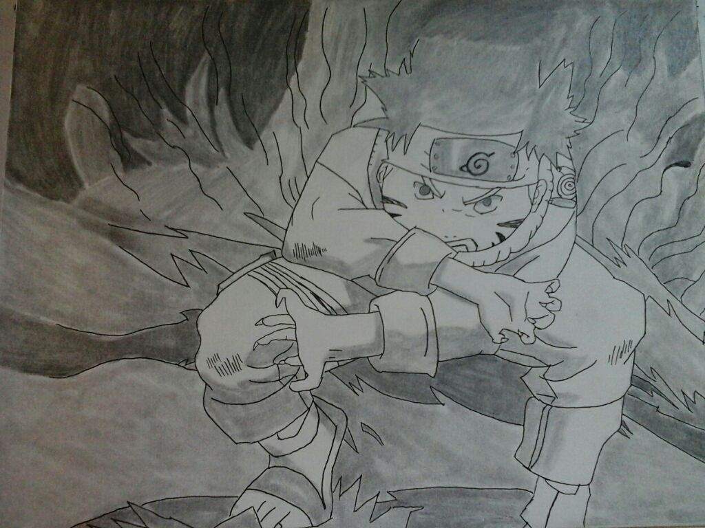 Naruto vs. Sasuke (Naruto)  Naruto painting, Naruto sketch