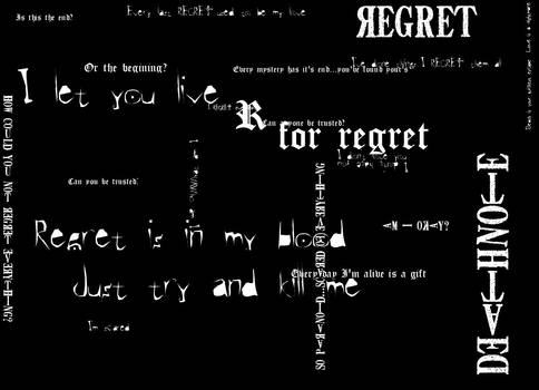 Regret wall paper